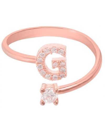 LÁTELITA London Initial Ring Rosegold G - Pink