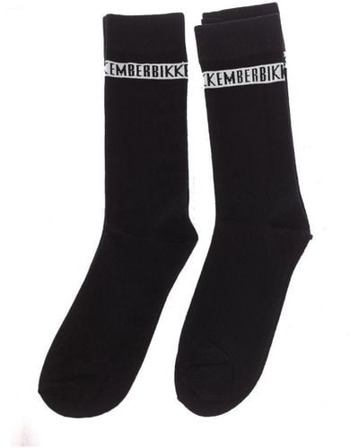 Bikkembergs Pack-2 Long Cane Tennis Socks Bk019 - Black