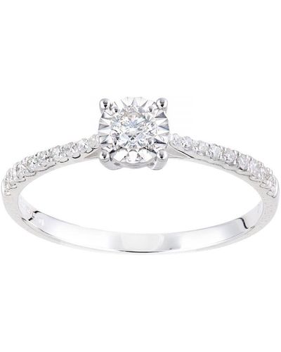 DIAMANT L'ÉTERNEL 18kt Witgouden Ring Met 0,27 Ct Diamant