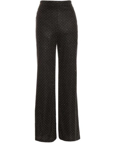 Quiz Diamante Tailored Trousers - Black