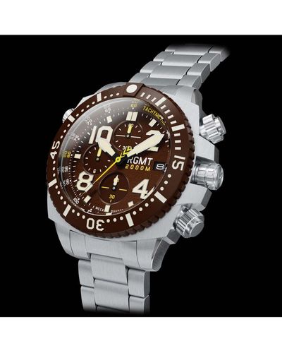 RGMT New Demolition Japanese Meca-quartz 53mm Brown Watch With Stainless Steel Bracelet Stainless Steel - Metallic