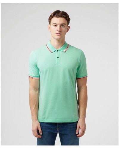 Scotch & Soda Tipped Short Sleeve Polo Shirt - Green