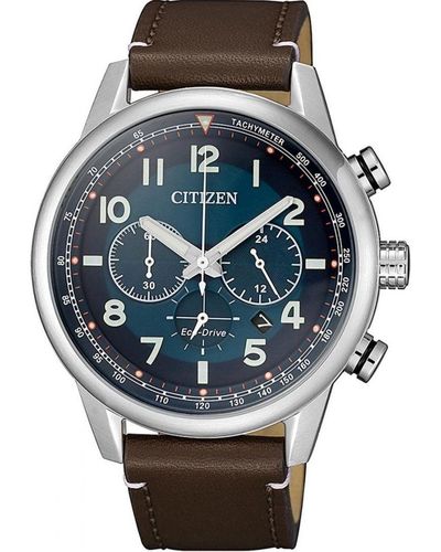 Citizen Brown Watch Ca4420-13l Leather - Grey