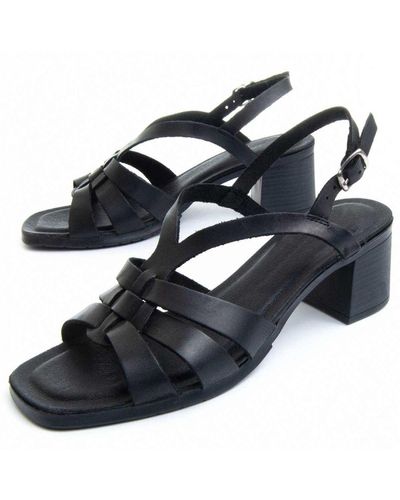 Purapiel Heel Sandal Purasandal18 In Negro - Zwart