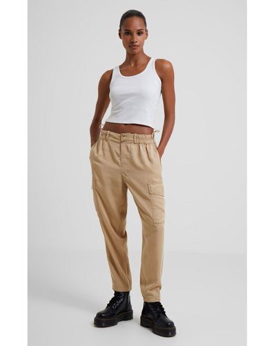 French Connection Elkie Twill Combat Trouser - White