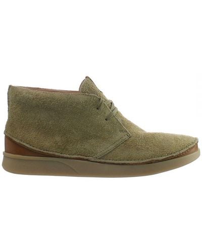 Clarks Oakland Rise Shoes Leather - Green