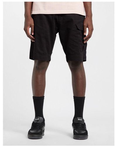Ma Strum Men's Cargo Shorts In Black - Zwart
