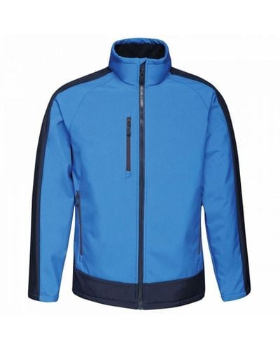 Regatta Contrast 3-lagige Softshell Full Zip Jacket (lichtblauw/zwartblauw)