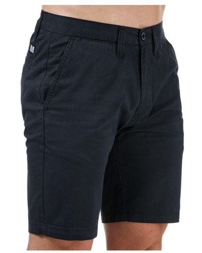 Weekend Offender Dillenger Cotton Twill Chino Shorts - Blue