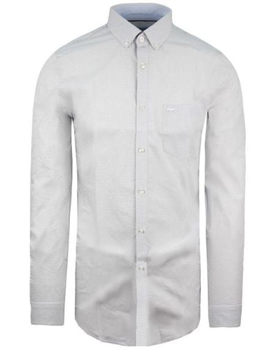 Lacoste Regular Fit Pale Blue Shirt Cotton - Grey