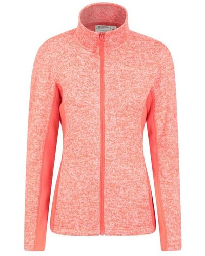 Mountain Warehouse Ladies Idris Panelled Fleece Jacket () - Pink