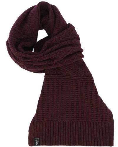 Ted Baker Accessories Varsf Knitted Scarf In Purple - Rood