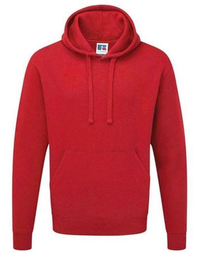 Russell Colour Hooded Sweatshirt / Hoodie (Classic) - Red