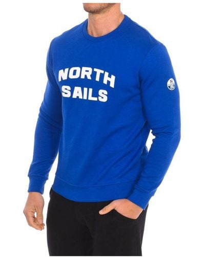 North Sails Long-sleeved Crew-neck Sweatshirt 9024170 Men - Blue