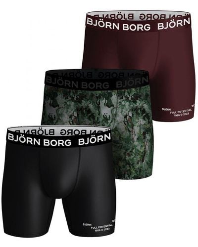 Björn Borg Björn - 3 Pack Breathable Performance Boxers - Multicolour