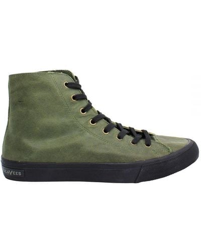 Seavees Army Issue High Shoes - Green