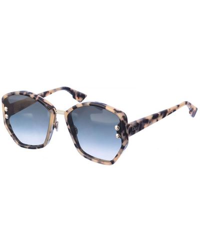 Dior Addict Damen-sonnenbrille Aus Acetat In Schmetterlingsform - Blauw
