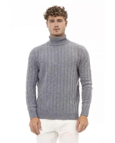 Men's ribbed shop turtleneck sweater