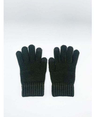 SVNX Ribbed Knitted Gloves - White