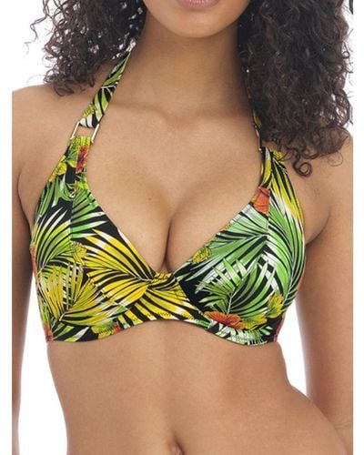 Freya Maui Daze Halter Bikini Top - Green