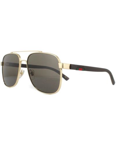 Gucci Sunglasses Gg0422S 003 Metal - Brown