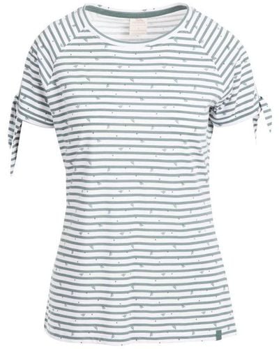 Trespass Dames Penelope T-shirt (teal Mist Stripe) - Blauw