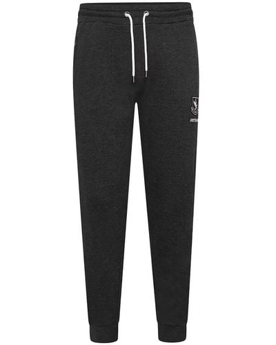 Grey Hawk Extra-tall Charcoal Tracksuit Bottoms - Black