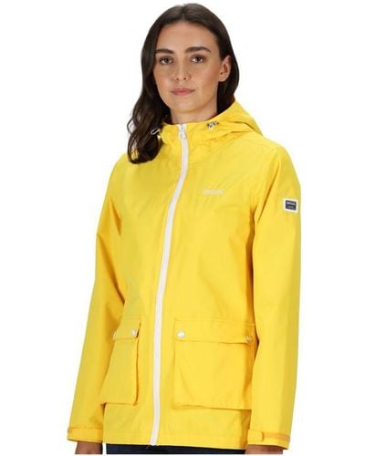 Regatta Baysea Durable Waterproof Lightweight Coat - Yellow