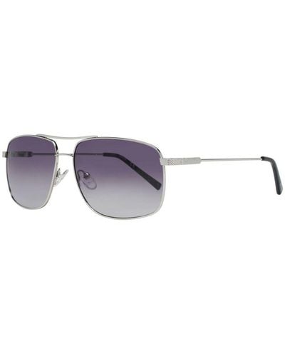 Guess Metal Sunglasses With Gradient Lenses - Purple