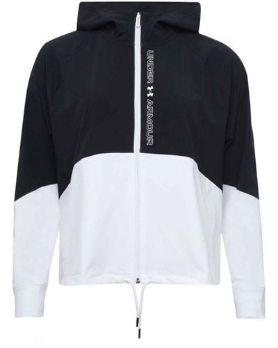 Under Armour Plus Rush woven jacket in black