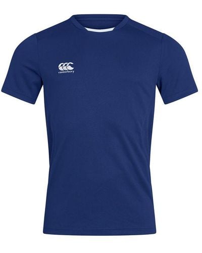 Canterbury T-shirt Club Dry Voor Volwassenen (koningsblauw)