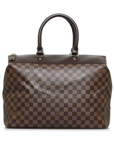 Louis Vuitton Vintage Damier Ebene Greenwich Pm Brown Canvas