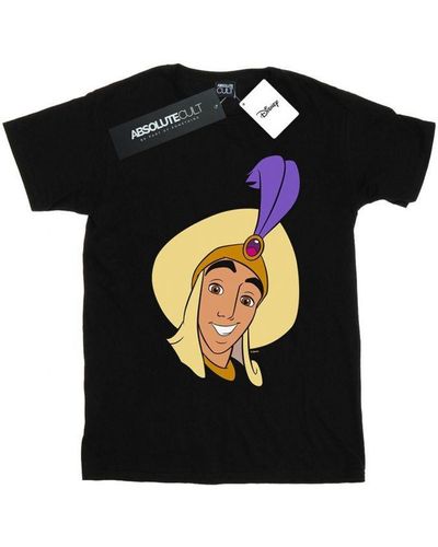 Disney Aladdin Prince Ali Face T-shirt - Black