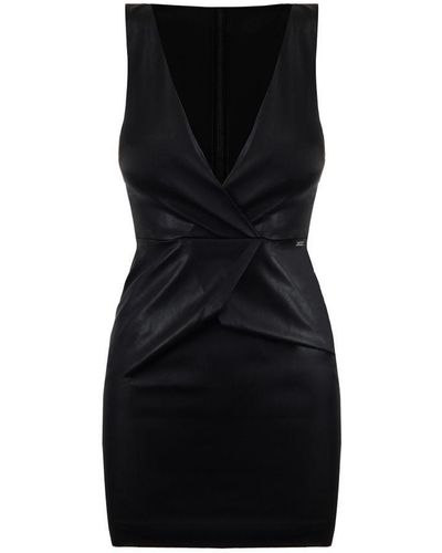 Armani Exchange Leather Dress - Black