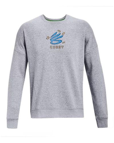 Under Armour Curry Grey Cookies Jumper Cotton - Blue