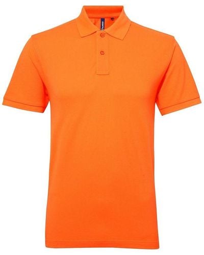 Asquith & Fox Ladies Short Sleeve Performance Blend Polo Shirt (Neon) - Orange