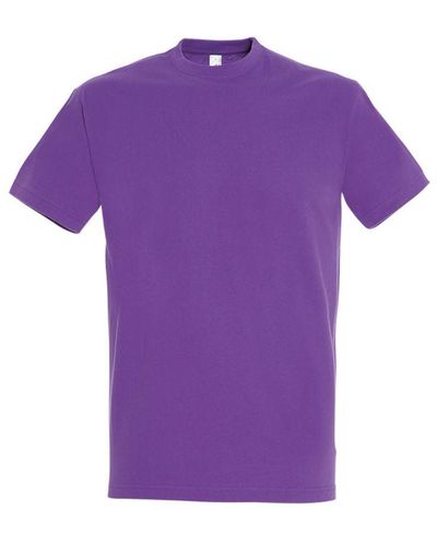 Sol's Keizerlijke Zwaargewicht T-shirt Met Korte Mouwen (lichtpaars)