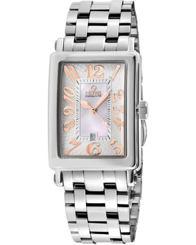 Gevril Ave Of Americas Mini 7245Rb Swiss Quartz Stainless Steel Limited Edition Watch - Metallic
