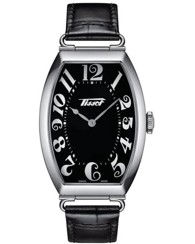 Tissot Heritage Porto Watch T1285091605200 Leather (Archived) - Black