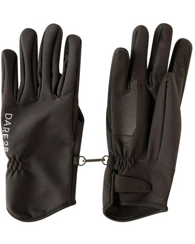 Dare 2b Adult Pertinent Ii Suede Trim Gloves () - Black