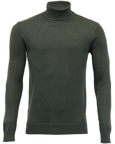 Brave Soul Pullover Roll Neck - Green