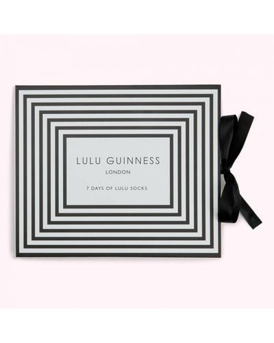 Lulu Guinness Multi Collectible 7 Days Of Socks Cotton - Black