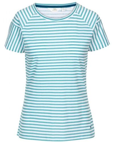 Trespass Dames Ani T-shirt (aquamarijn Streep) - Blauw