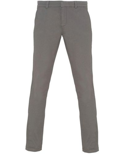 Asquith & Fox Ladies Casual Chino Trousers (Slate) - Grey