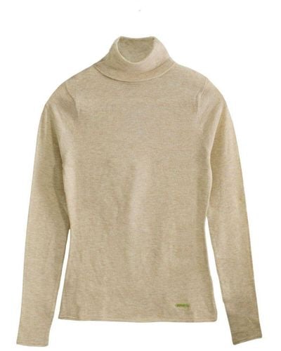 River Island Roll Neck Fitted Jumper - Natural