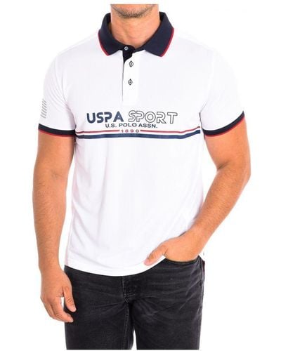 U.S. POLO ASSN. Hall Sportpolo Met Korte Mouwen - Wit