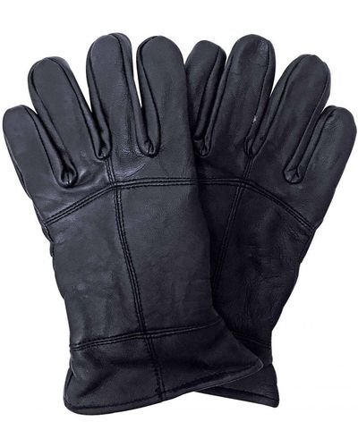 Thinsulate 3M 40 Gram Thermal Insulated Winter Leather Gloves - Blue
