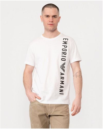 Emporio Armani Logoband Beach T-Shirt - White