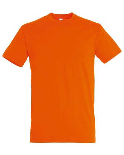 Sol's Regent Short Sleeve T-Shirt () Cotton - Orange
