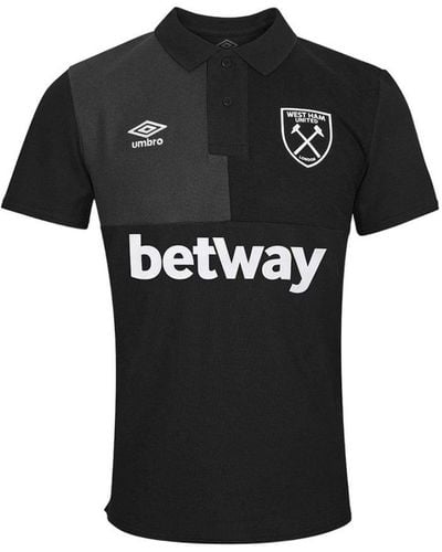 Umbro 23/24 West Ham United Fc Poloshirt (zwart/koolstof)